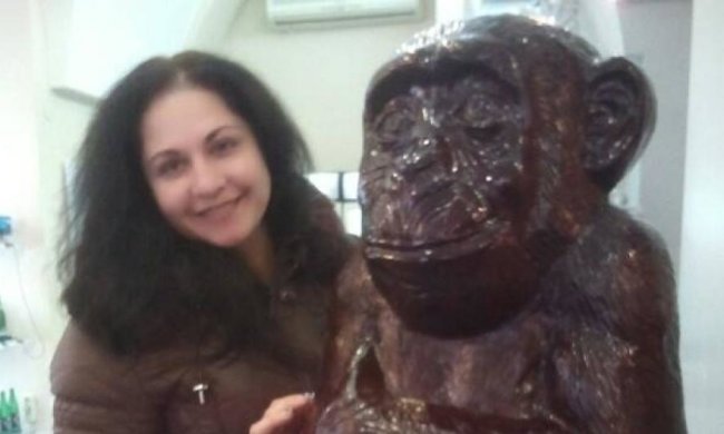 17-кілограмову шоколадну мавпу виставили в Харкові (фото) 