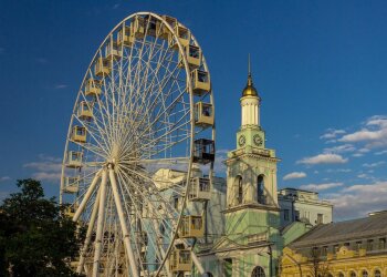 Киев, колесо обозрения, фото из соцсетей