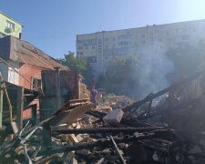 Последствия обстрела на Харьковщине, фото из соцсетей