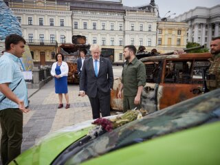 Володимир Зеленський і Борис Джонсон, фото: Офіс президента України