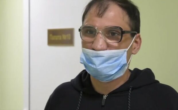Освобожденный украинец в обсервации, скриншот из видео
