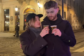 Британец в Украине, кадр с видео