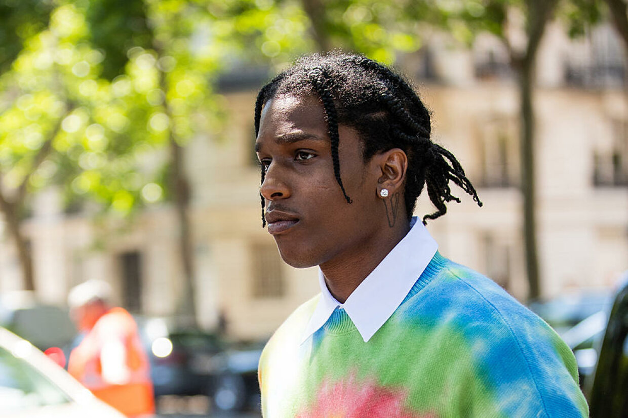 Asap rocky в платке как бабка