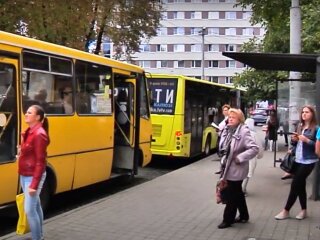 маршрутки Львова, скриншот из видео