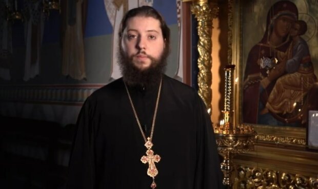 Ієромонах Афанасій (Стрельцов), фото: скрін відео