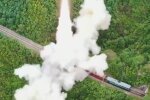 Запуск північнокорейської ракети, кадр з відео