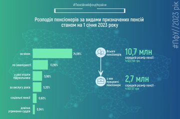 Інфоографіка від Пенсійного фонду