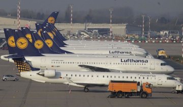 Lufthansa отменила тысячу рейсов из-за забастовки пилотов