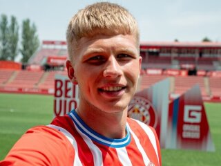Александр Пищур в форме Жироны