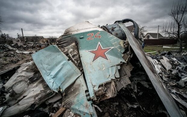Сбитый российский самолет, фото: Facebook