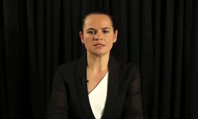 Светлана Тихановская, скриншот из видео