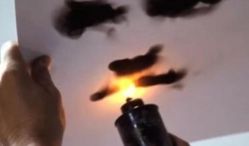 Канадець малює свої шедеври свічкою (відео)