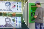 Банкнота 2000 гривень та банкомат