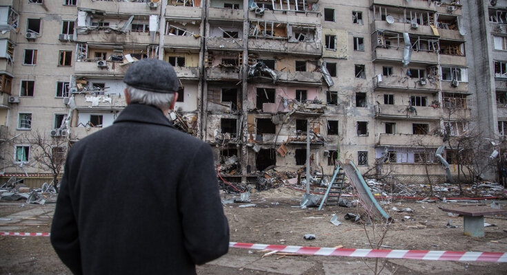 Разрушенные украинские дома