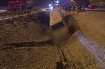 ДТП в Польше, кадр из видео