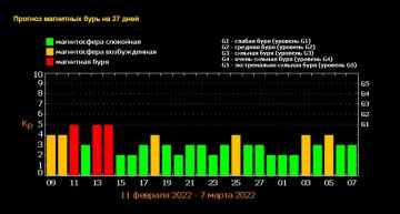 Календар магнітних бур. Фото: скріншот tesis.lebedev