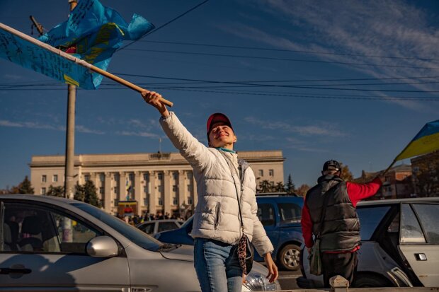 Украинцы, Херсон. Фото: Bel Trew