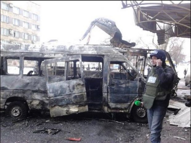 В Донецке обстреляли автостанцию «Центр»