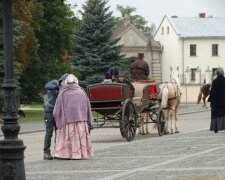 Зйомки серіалу у Жовкві / фото: Жовква он-лайн