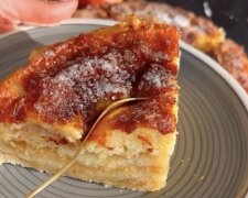 Лінивий яблучний пиріг: фото скрін рецепту