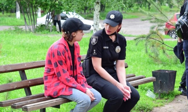16-річна, яка втекла з окупованої Горлівки, фото: mvs.gov.ua