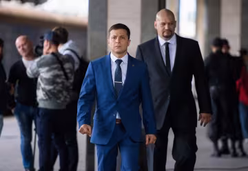Володимир Зеленський в ролі президента у серіалі "Слуга народу"