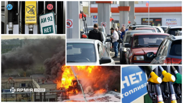 Черга на АЗС в окупованому Криму
