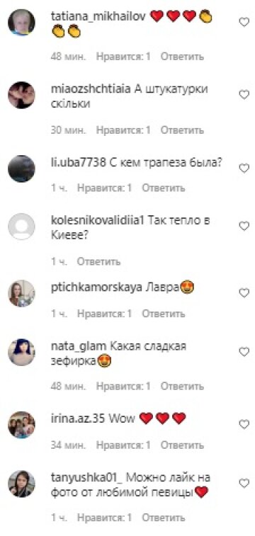 Комментарии, скриншот: Instagram (Гросу)