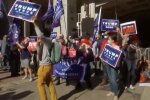 Протести у підтримку Трампа, США, скріншот відео