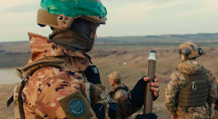 Український військовий. Фото: скрін youtube