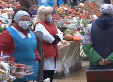 продуктовий ринок, скріншот з відео