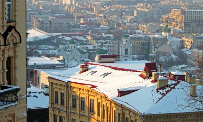 Заснеженный Киев, фото: Вечерний Киев