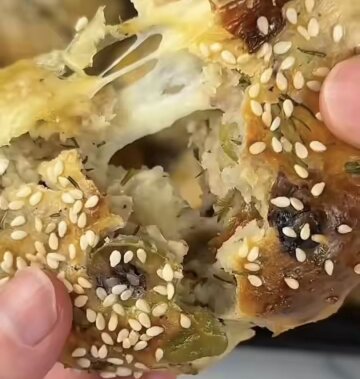 Сырные булочки с оливками, вялеными помидорами и зеленью: фото скрин рецепта