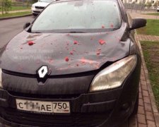 Об "героя парковки" розбили кавун