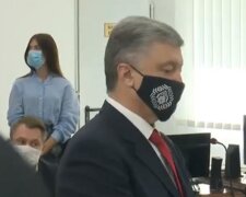 Порошенко в суді, скріншот з відео