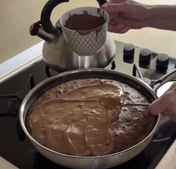 Шоколадний пиріг без випічки: фото скрін рецепту