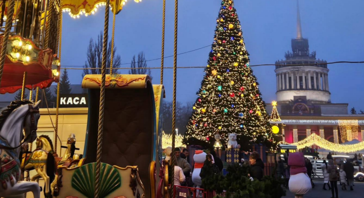 Українці, Новий рік, ВДНГ, фото із соцмереж