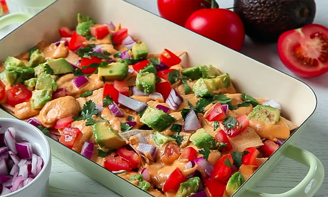 Рецепт веганских начос за 10 минут