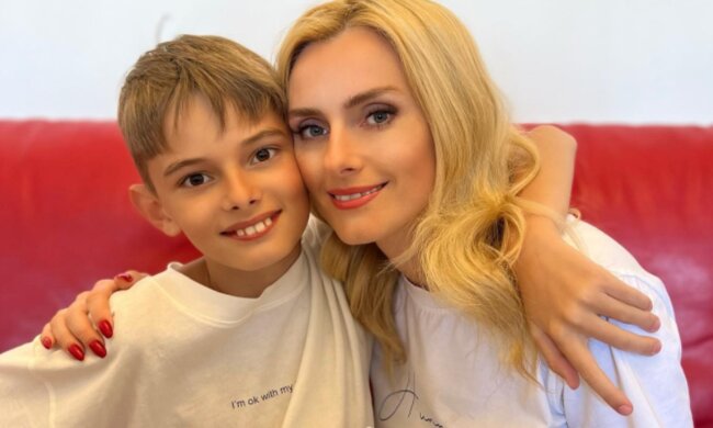 Ірина Федишин з сином, фото: instagram.com/irynafedyshyn