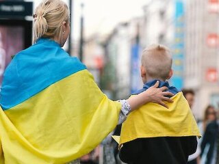 Украинские беженцы / фото: BBC