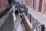 Обмелевшие каналы в Венеции, кадр из видео