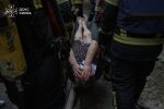 Наслідки влучання дрону в будинок на Печерську, фото: ДСНС Києва