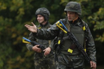 Бойцы АТО устроили в детском доме Мариуполя кукольный театр 