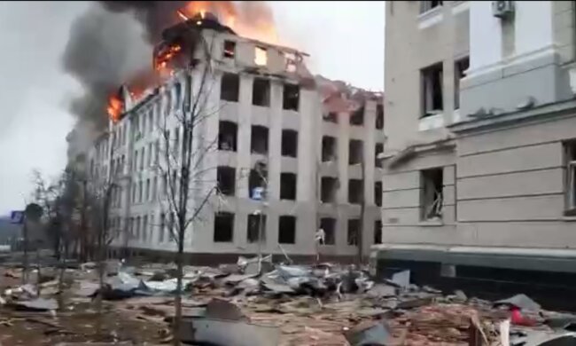 Разбомбленный Харьков