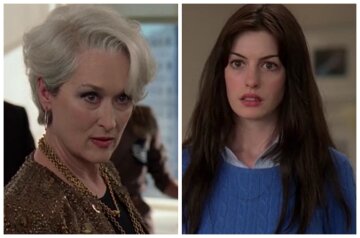 Меріл Стріп і Енн Гетевей, кадр з фільму "Диявол носить Прада"