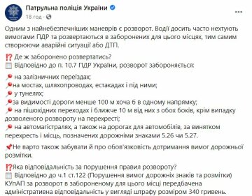 Публікація патрульної поліції України, скріншот: Facebook