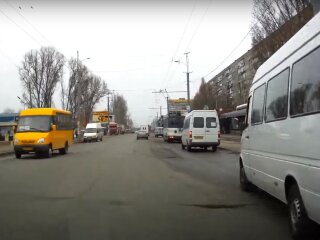 маршрутки Днепра, скриншот из видео