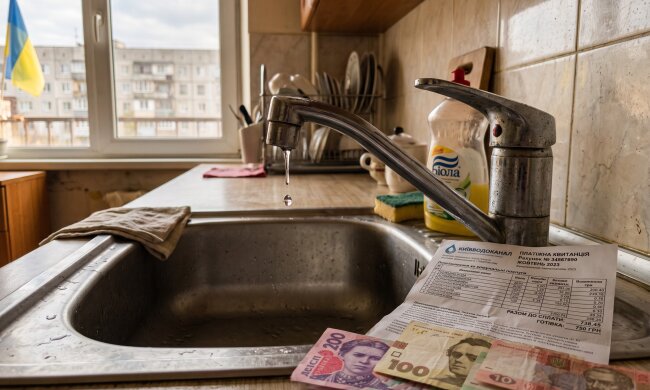 тариф вода кран платіжка гривні