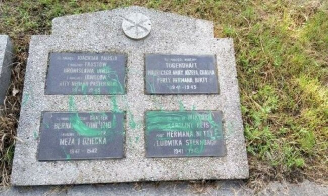 Львовские вандалы поглумились над памятником жертв Холокоста