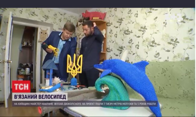 Український майстер відправився до Книги рекордів на в'язаному велосипеді: "Золоті руки"